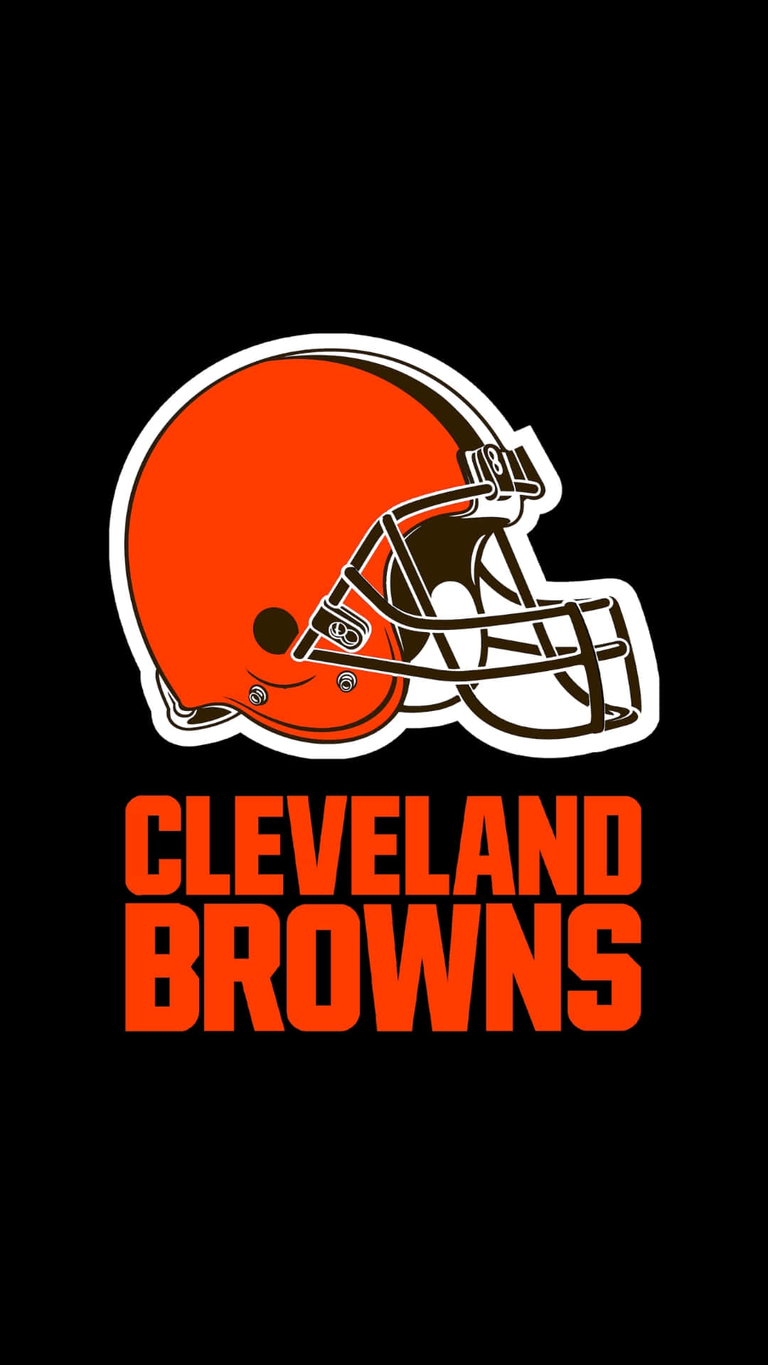 Cleveland Browns Helmet Logoi Phone Wallpaper Background