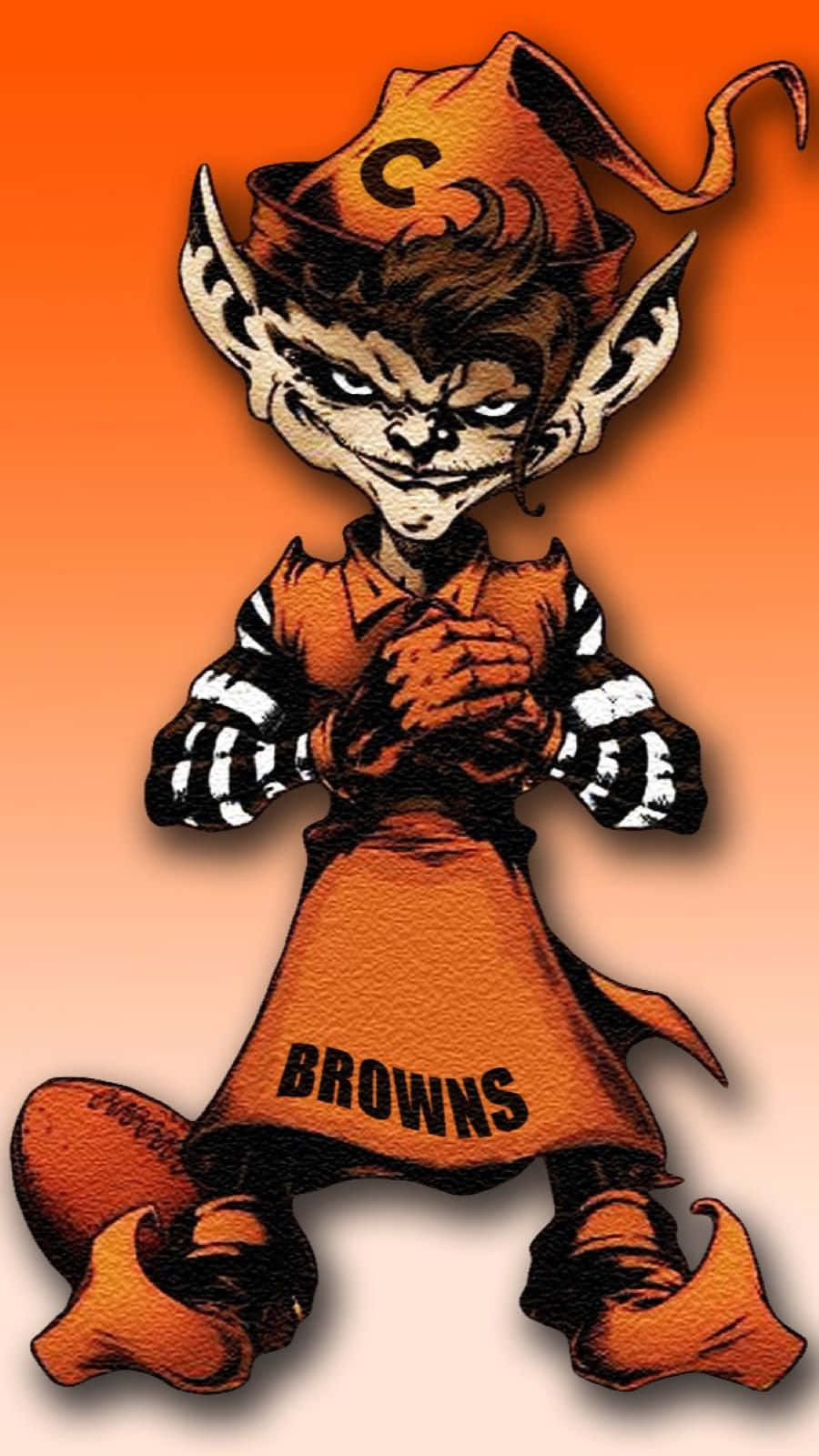 Cleveland Browns Mascot Illustration Background