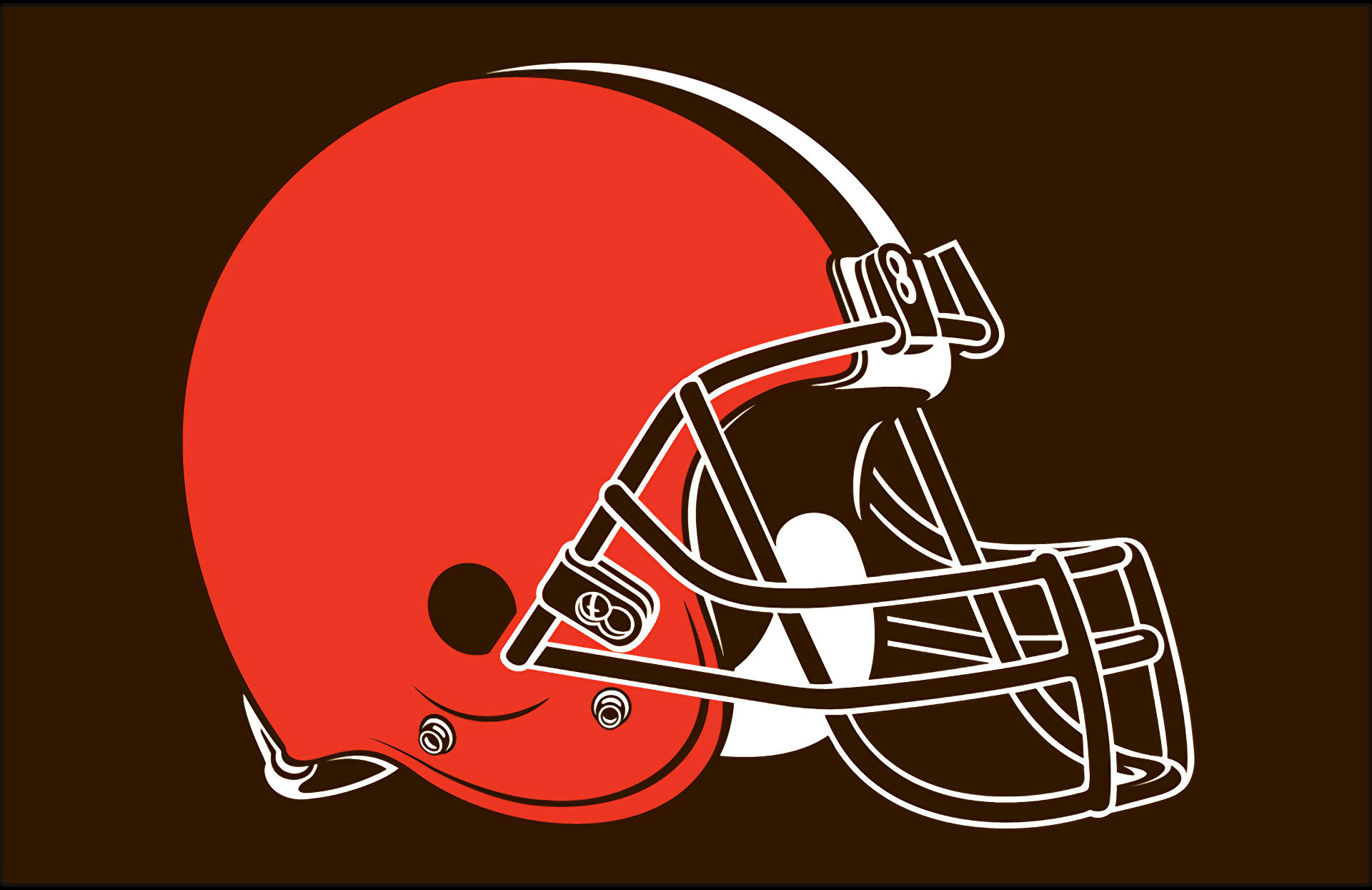 Cleveland Browns Official Helmet Logo Background