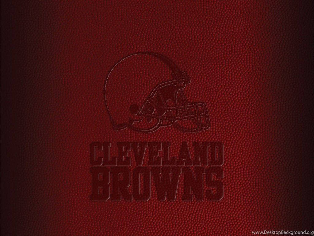 Cleveland Browns On Leather Background