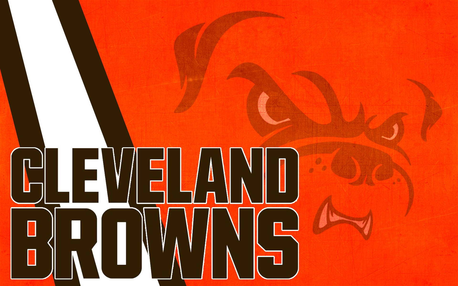 Cleveland Browns With Dog Mascot Background