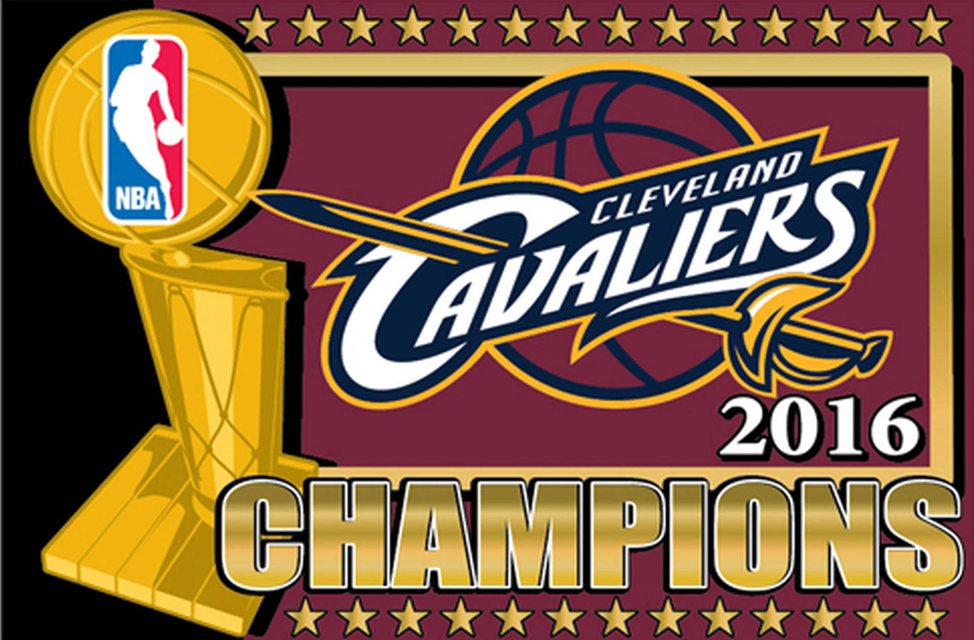 Cleveland Cavaliers Championship Trophy Background