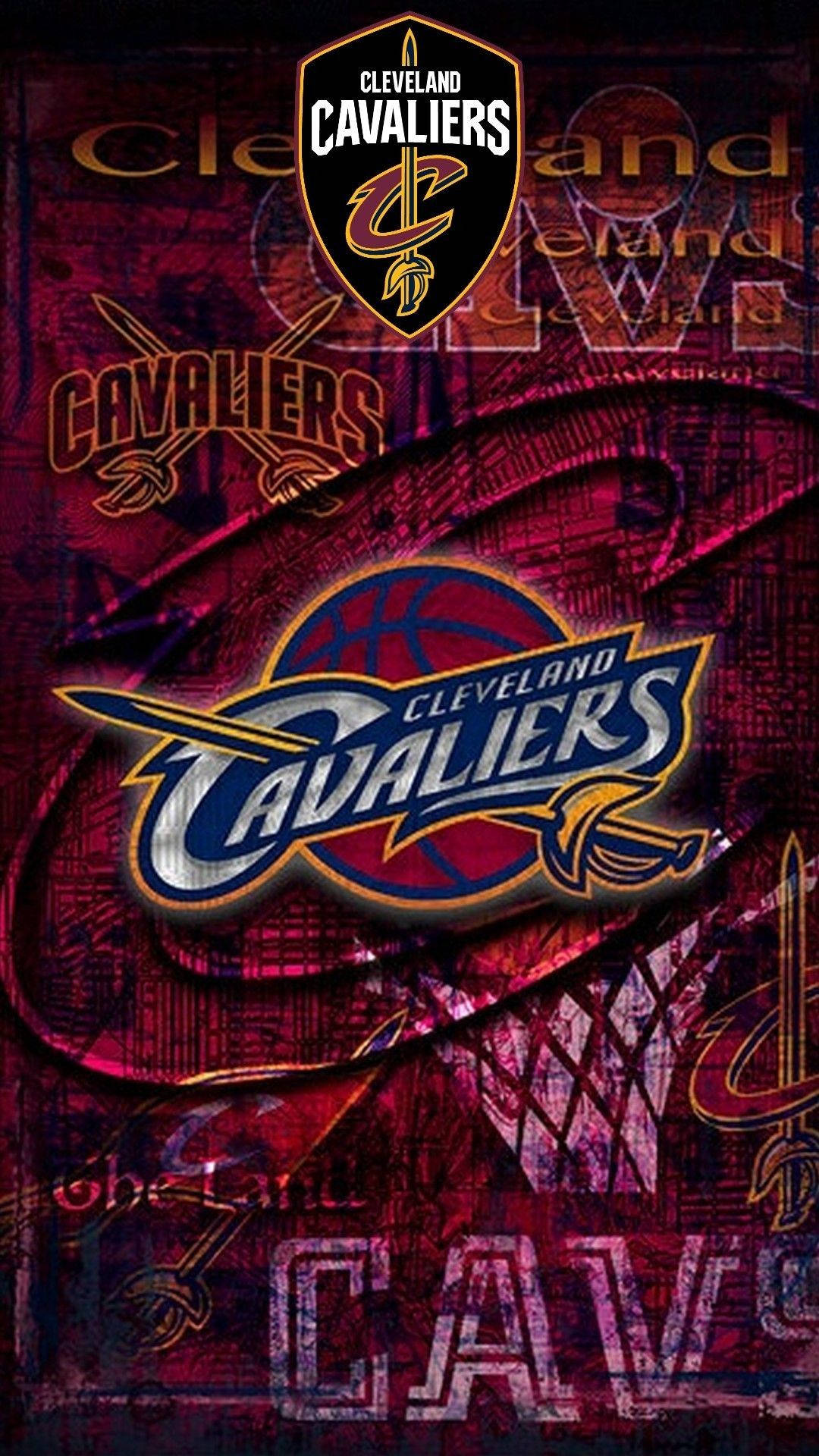 Cleveland Cavaliers Different Logo Designs Background
