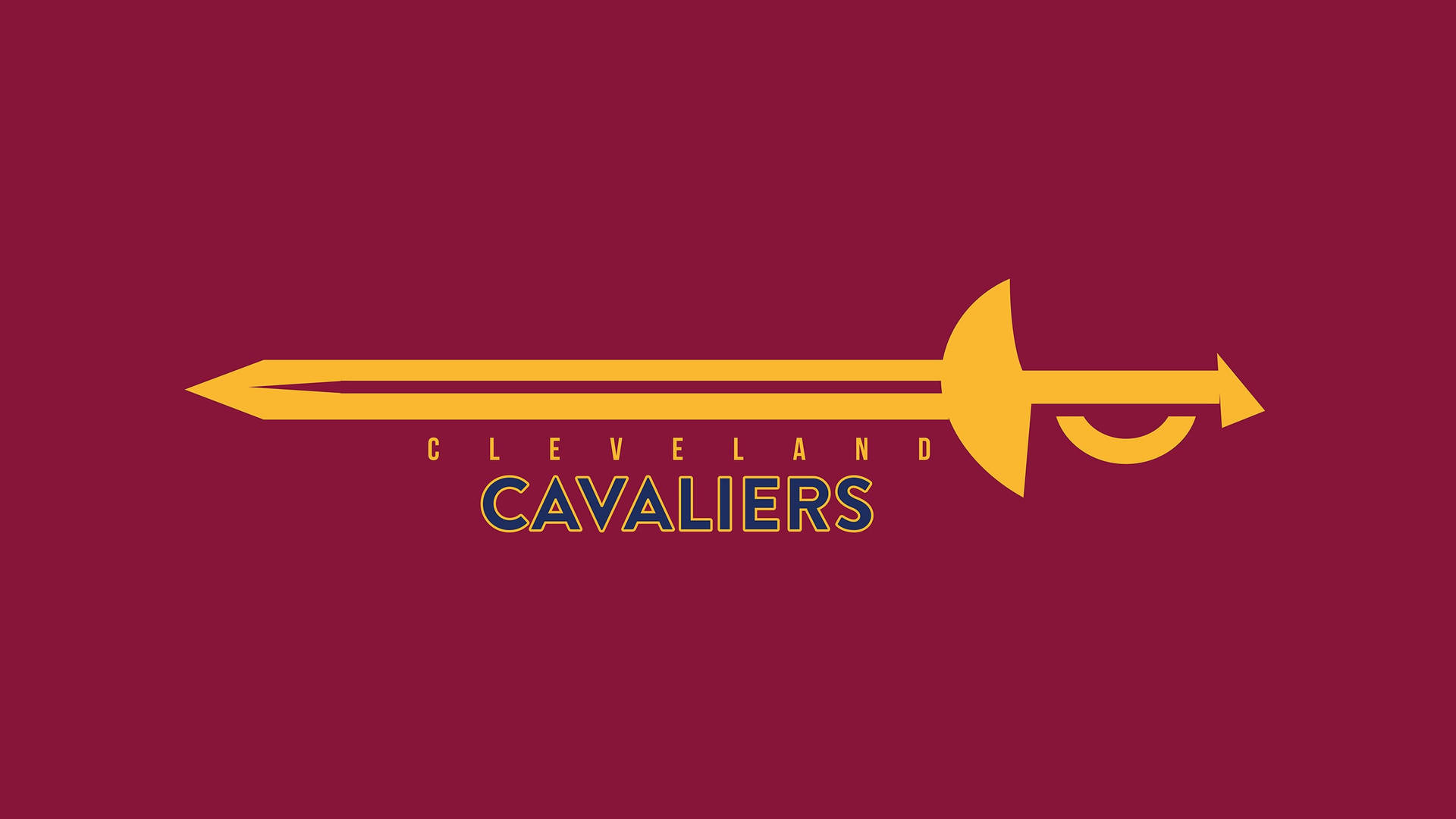 Cleveland Cavaliers Iconic Sword Logo Background