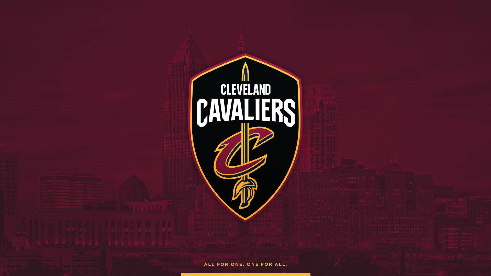 Cleveland Cavaliers Monochromatic Maroon Background
