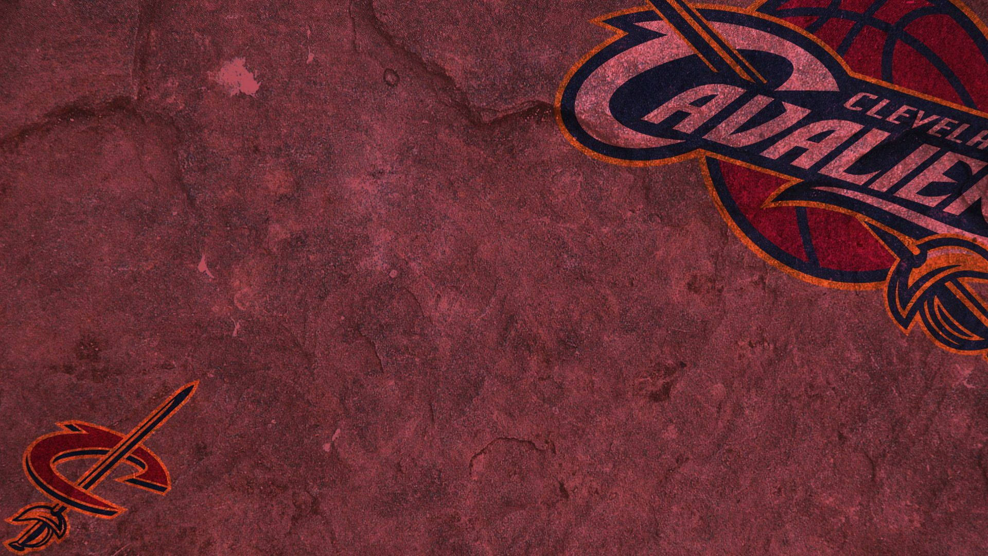 Cleveland Cavaliers Monochromatic Red Poster Background