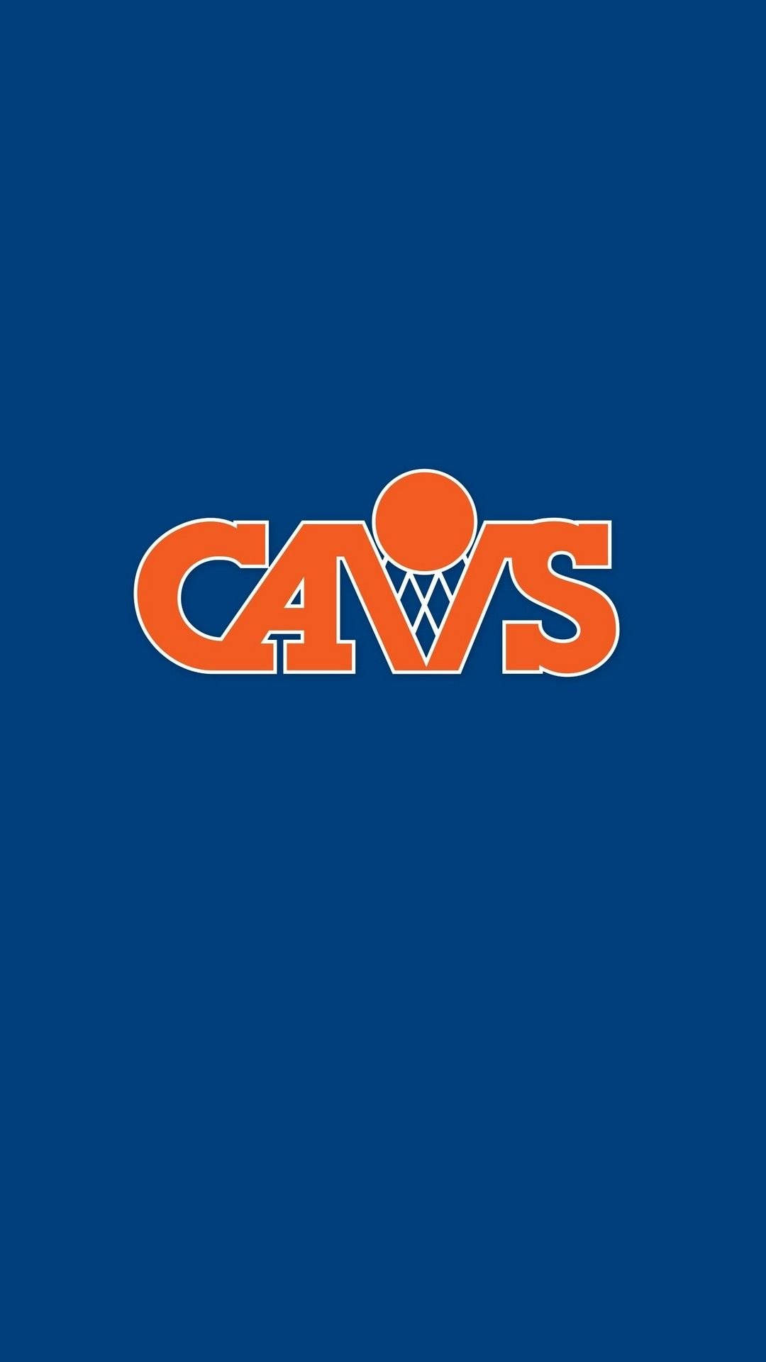 Cleveland Cavaliers Vintage Orange Logo Background