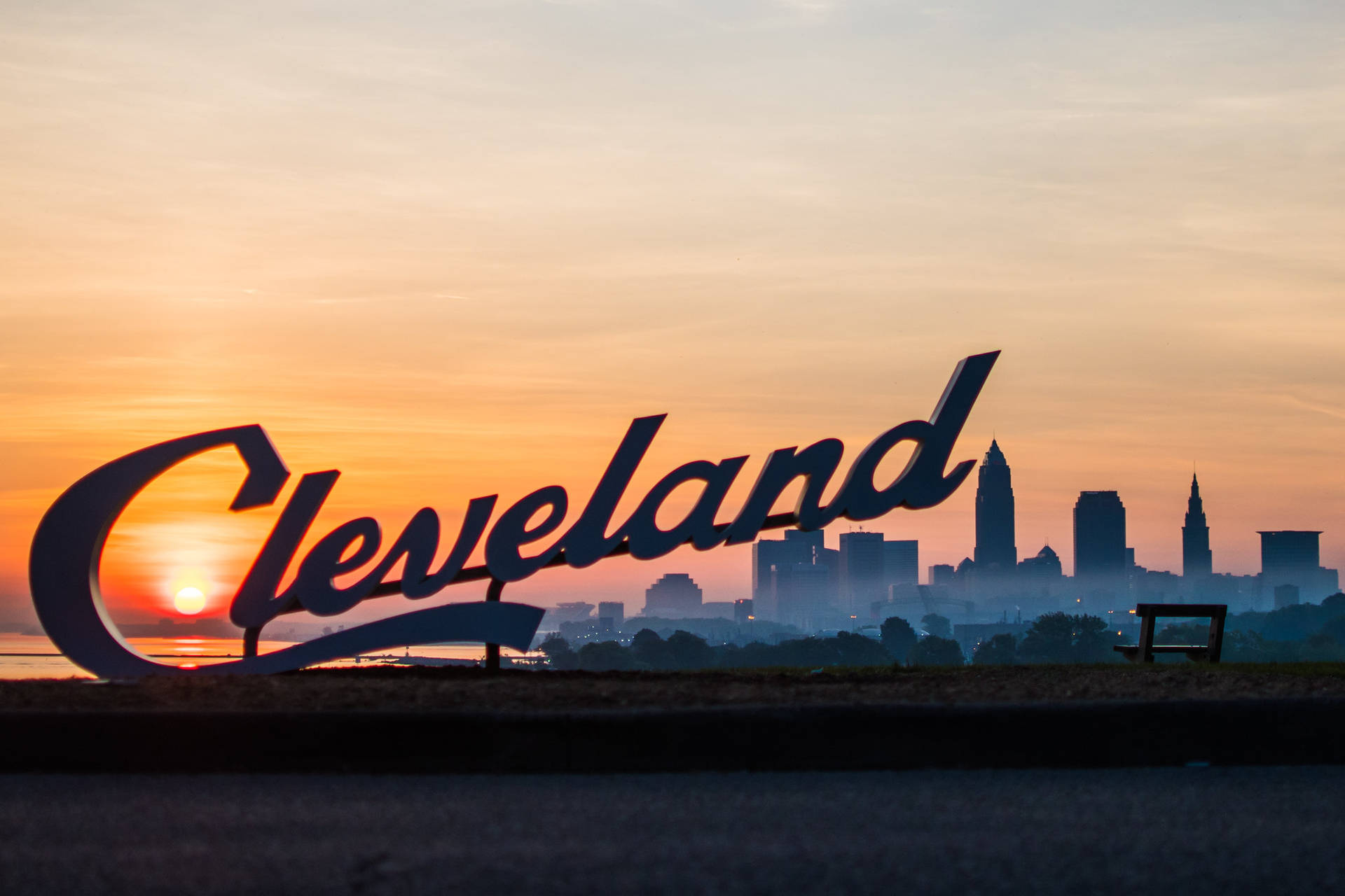 Cleveland Famous Signage Background