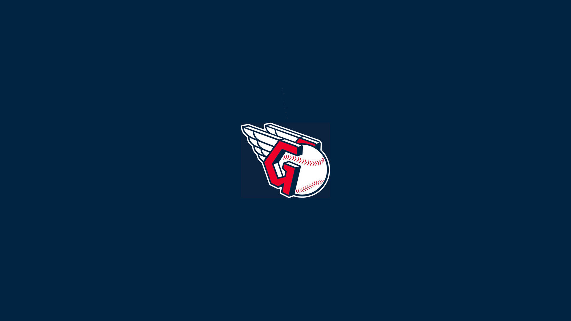 Cleveland Guardians Logo In Blue Background Background