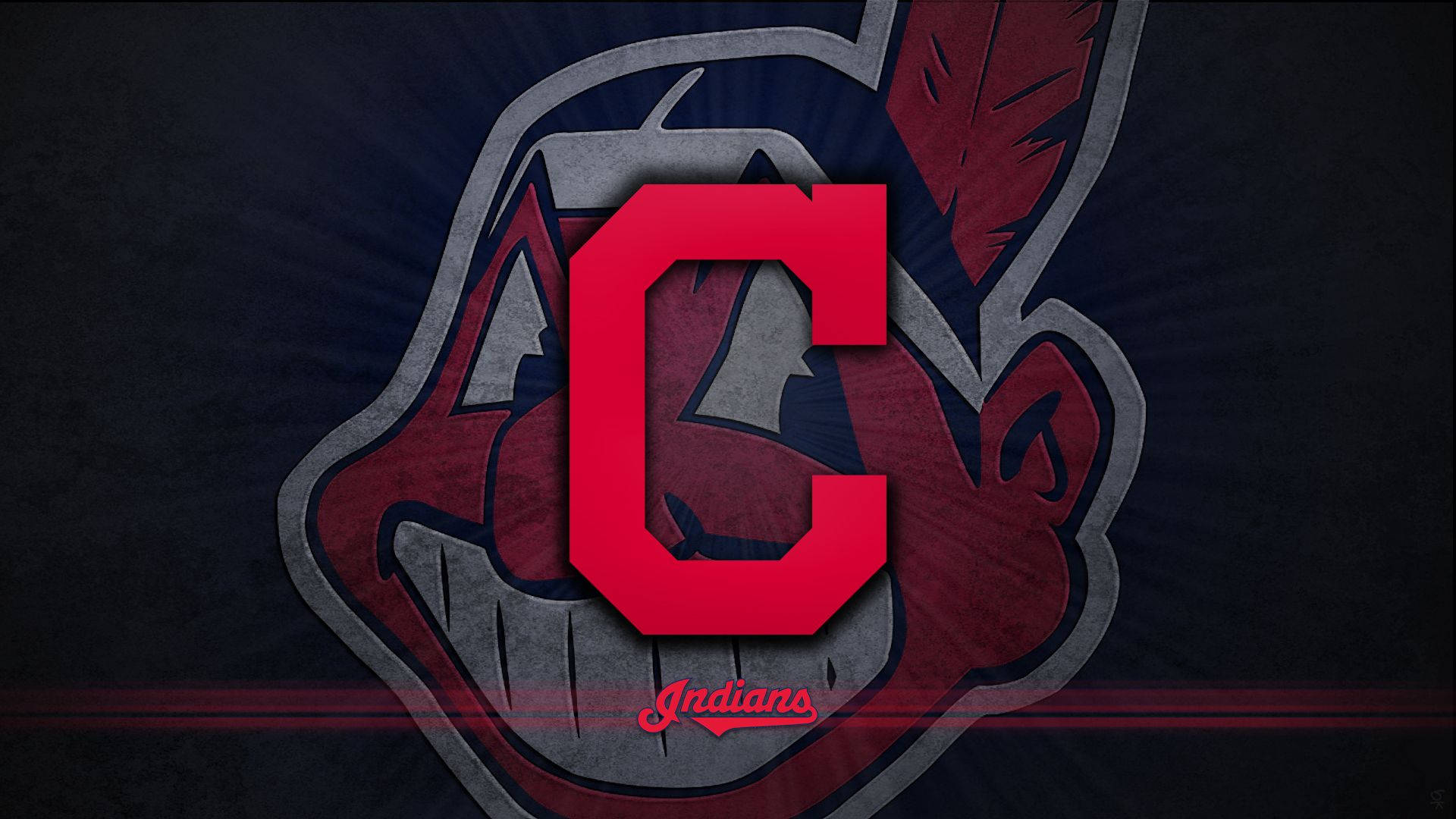 Cleveland Indians And C Block Logo Background