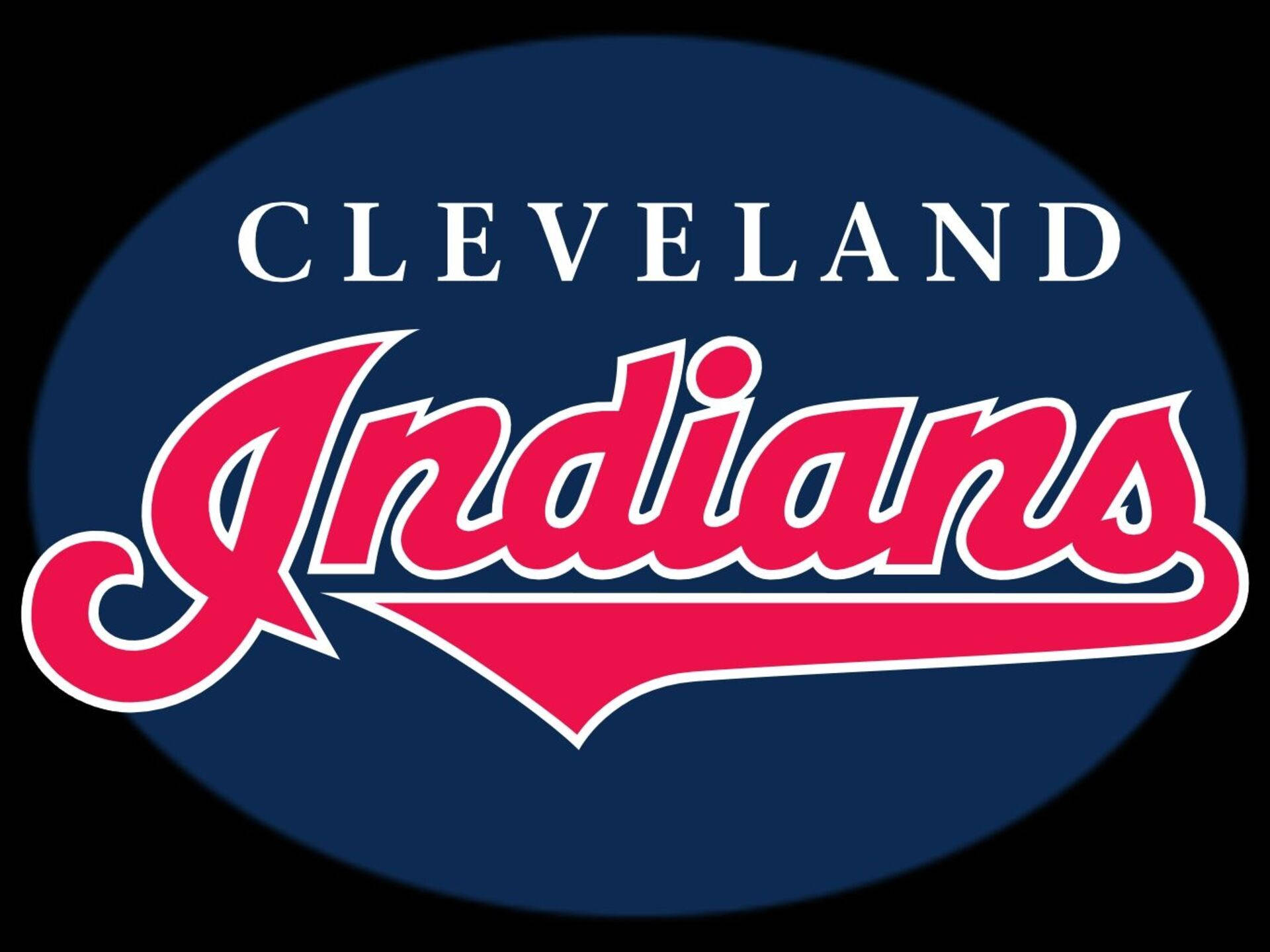 Cleveland Indians Mlb Name Logo Background