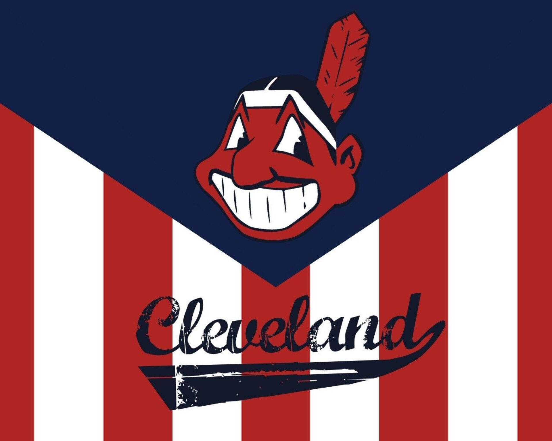 Cleveland Indians Vertical Flag Background