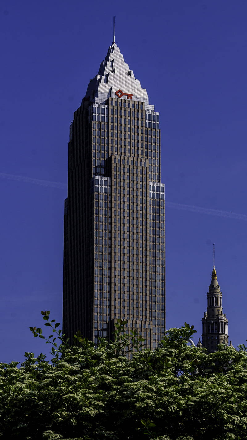 Cleveland Key Tower Purple Sky Background