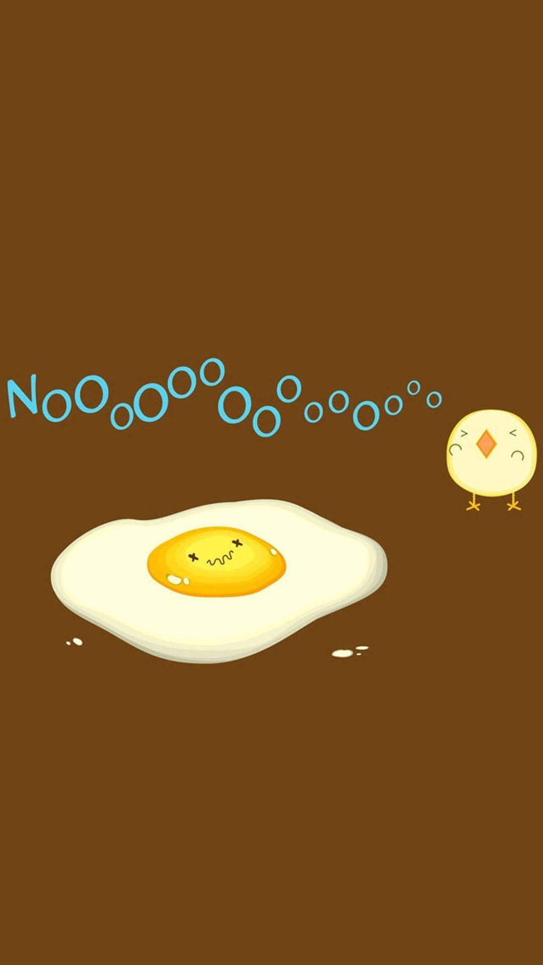 Clever Chicken And Egg Background