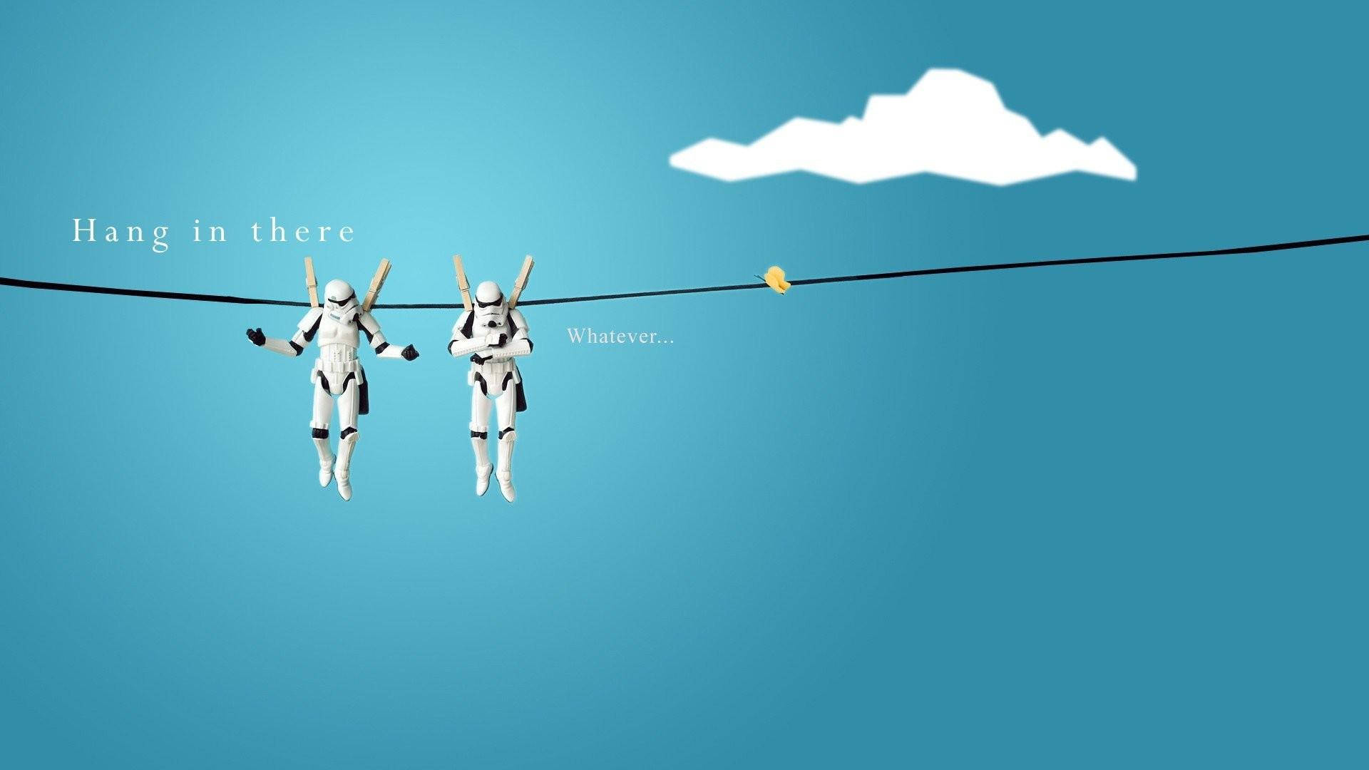 Clever Stormtroopers On Clothesline