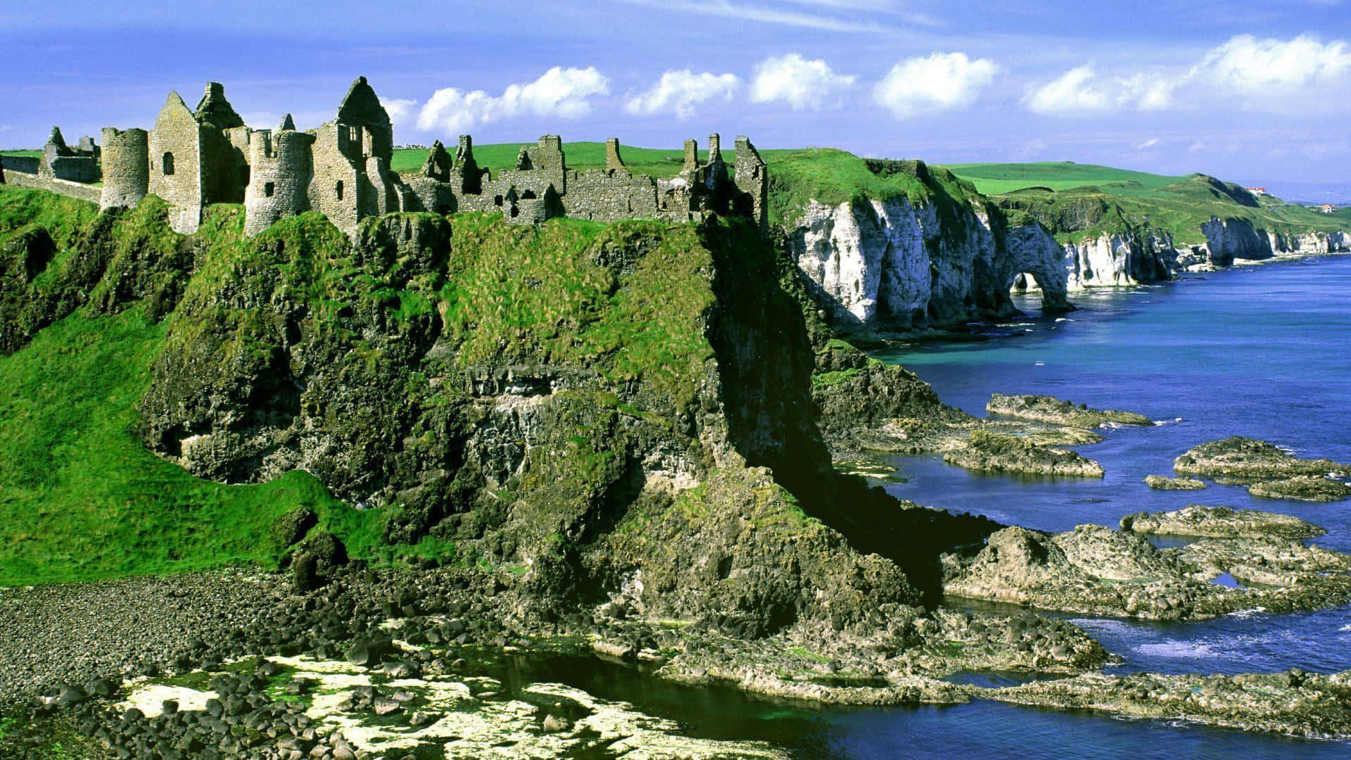 Cliff Buildings Ireland Desktop Background