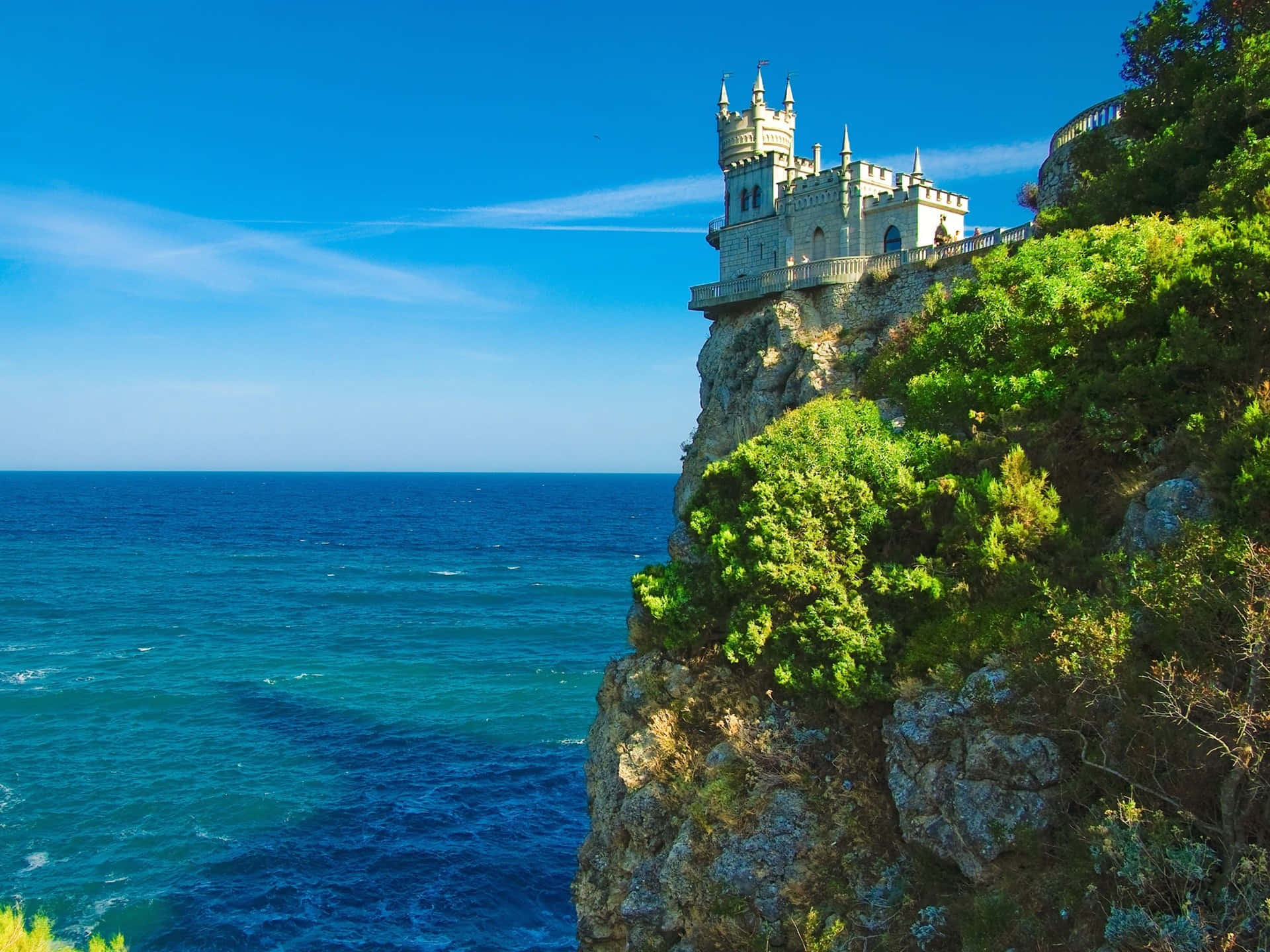 Cliff Castle Ireland Desktop Background