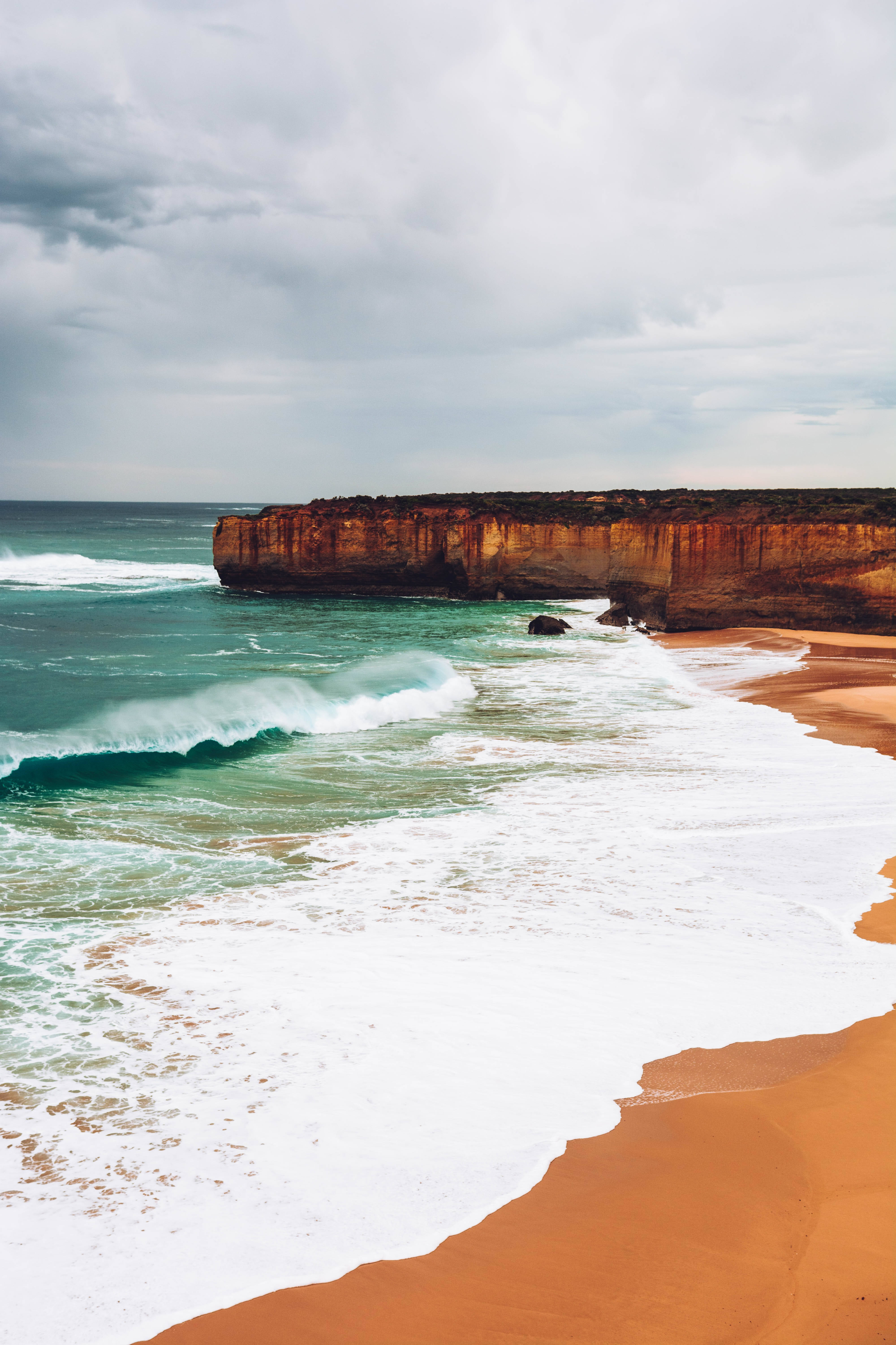 Cliff On Beach Android Background