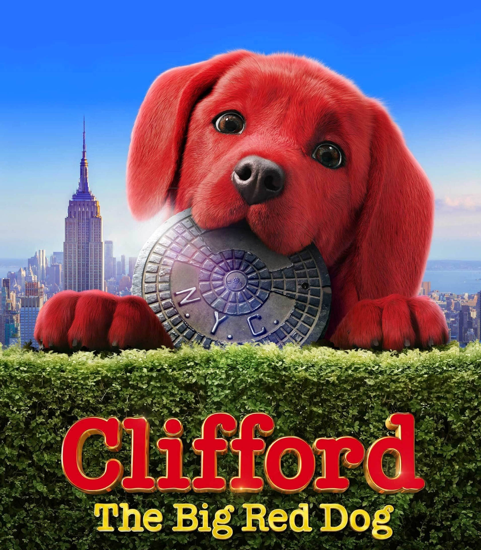 Clifford The Big Red Dog Enjoying A Sunny Day Background