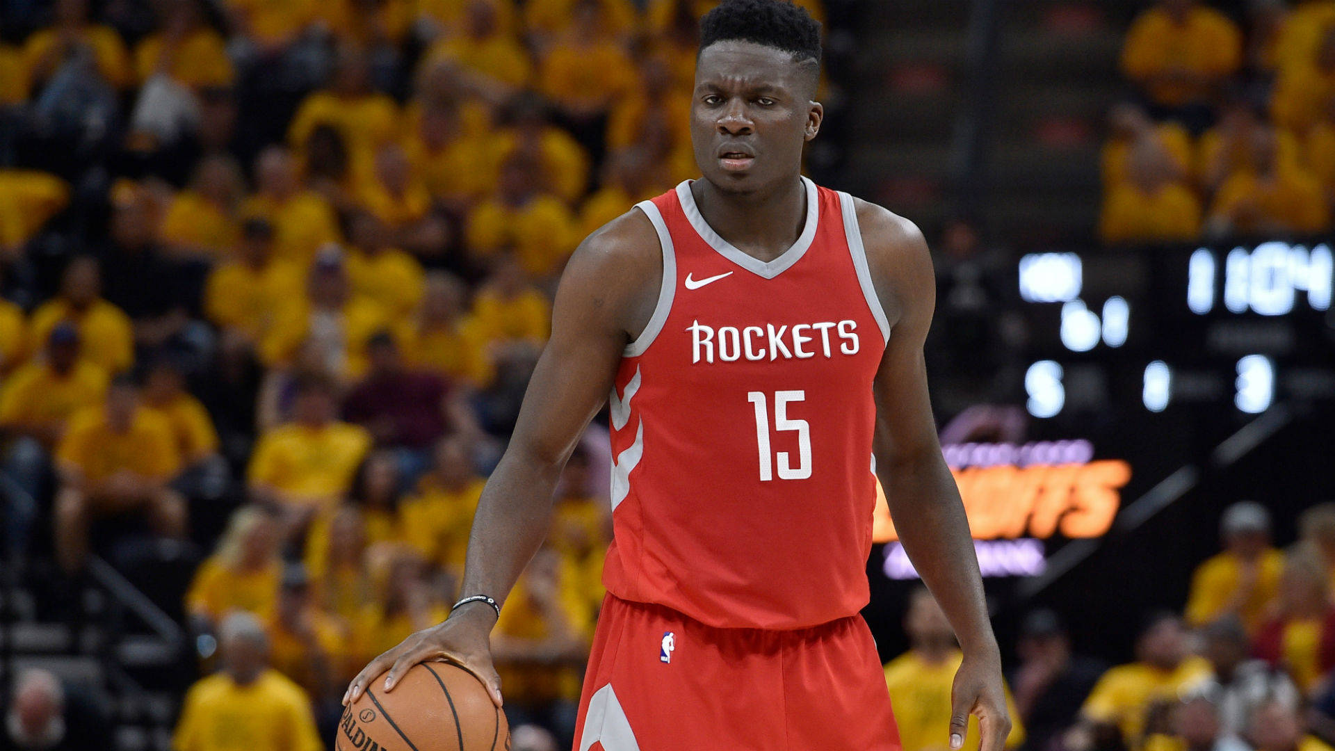 Clint Capela Gets Confuse During Playoffs Background