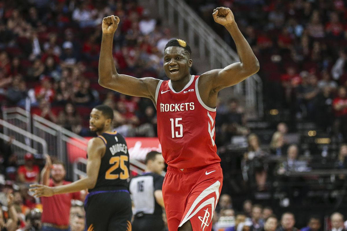 Clint Capela Scores During Game