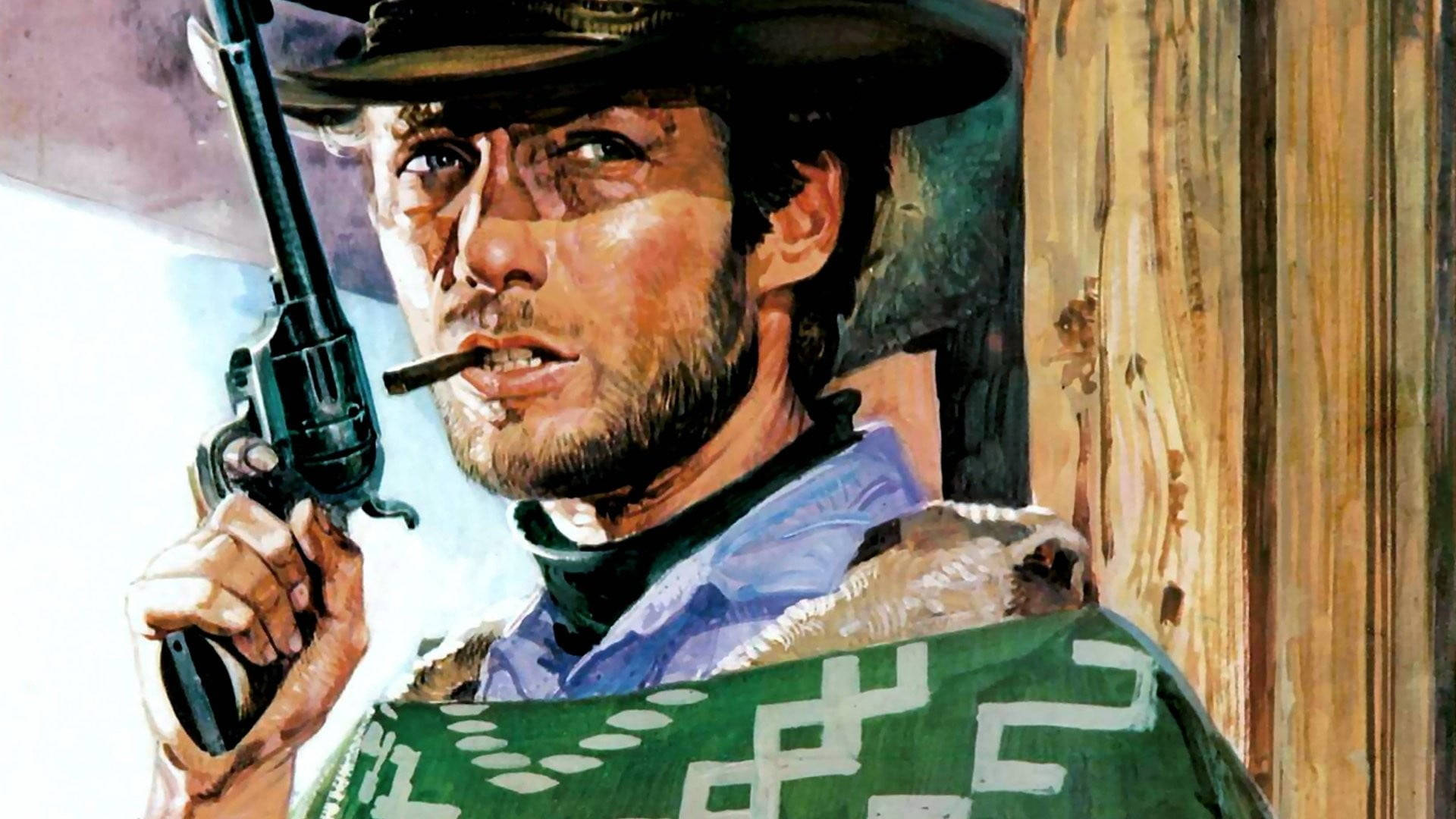 Clint Eastwood - A Legend Of Western Cinema Background