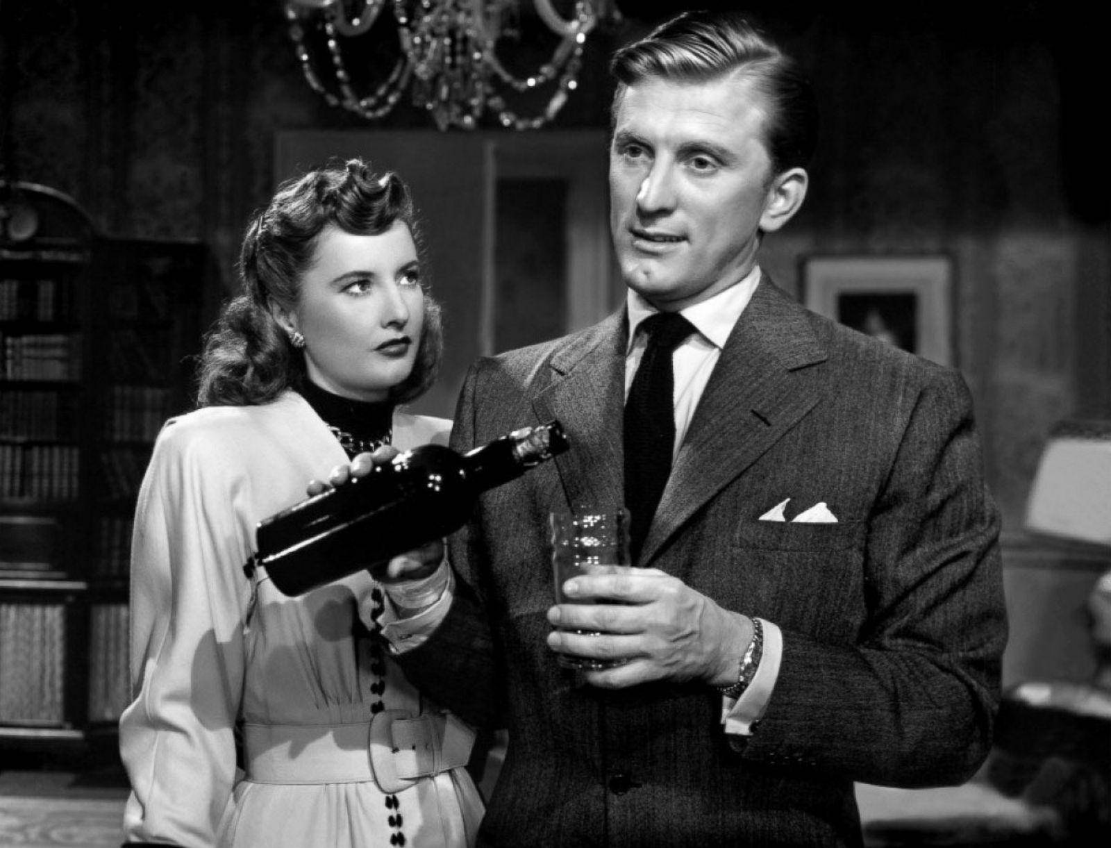 Clip Of Kirk Douglas And Barbara Stanwyck