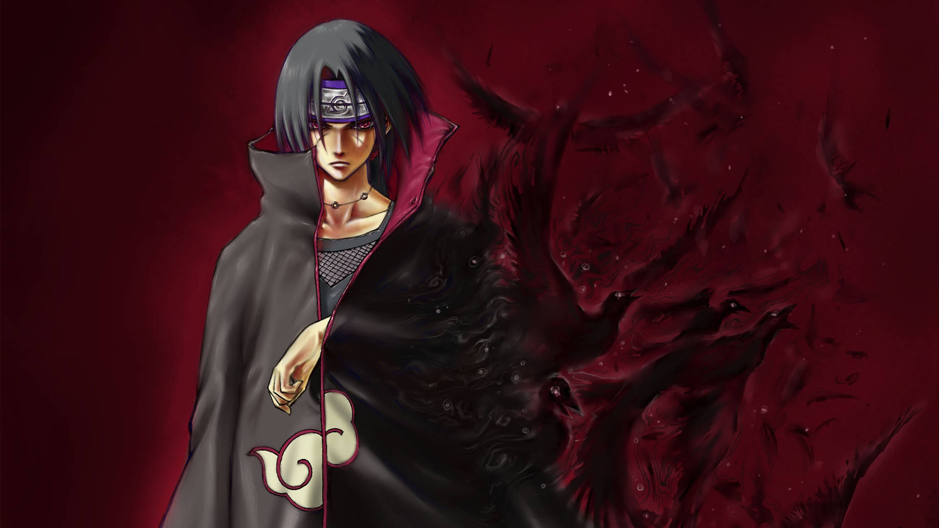 Cloaked Itachi Naruto Ipad