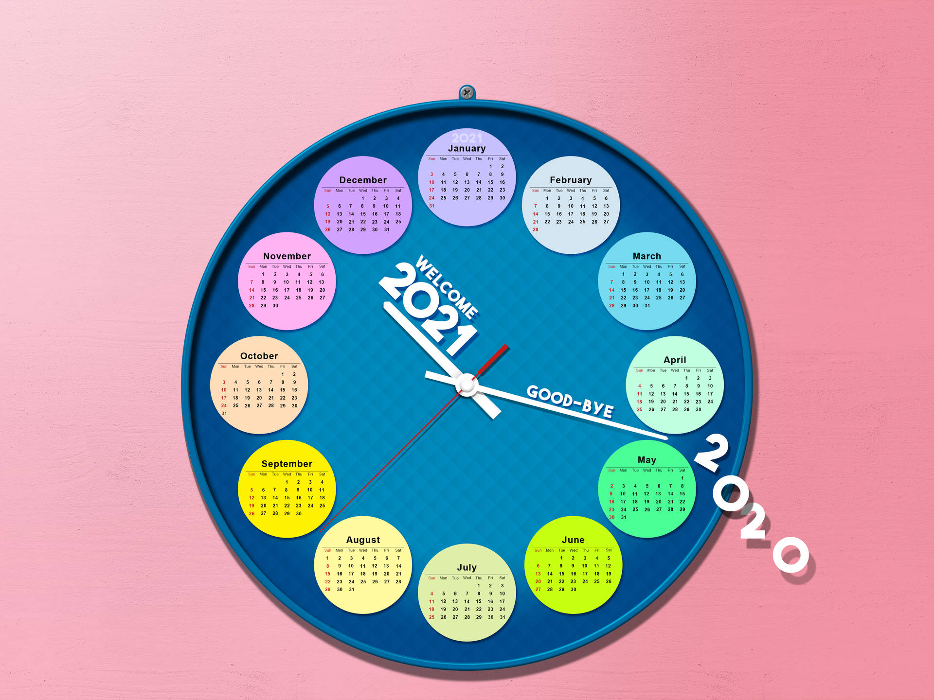 Clock And Calendar 2021 Desktop