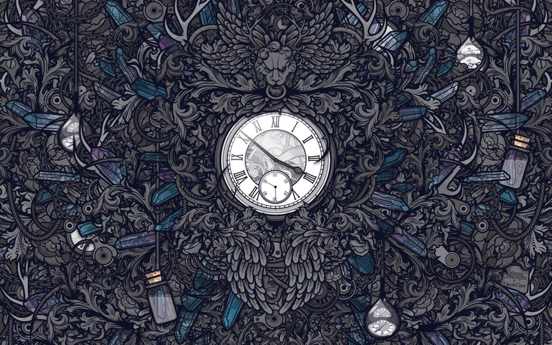 Clock Digital Illustration