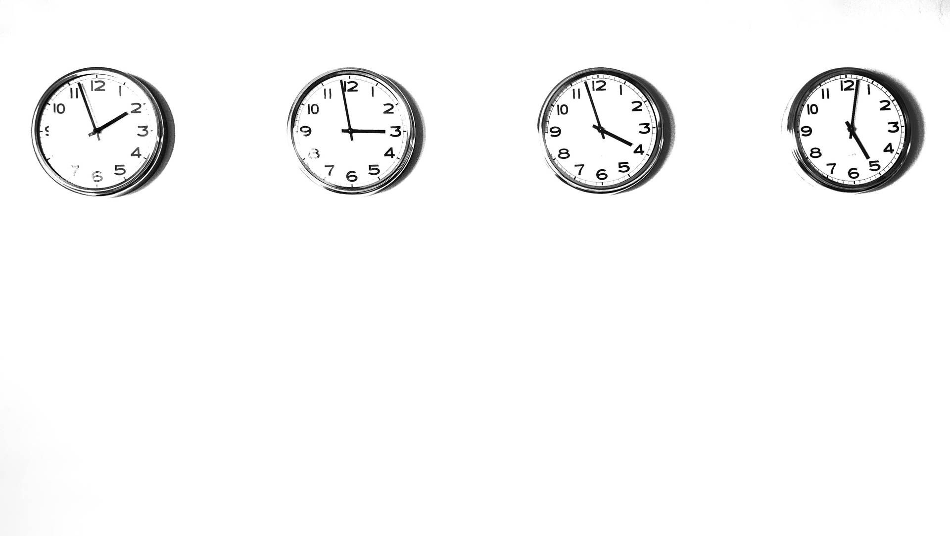 Clocks In A Row