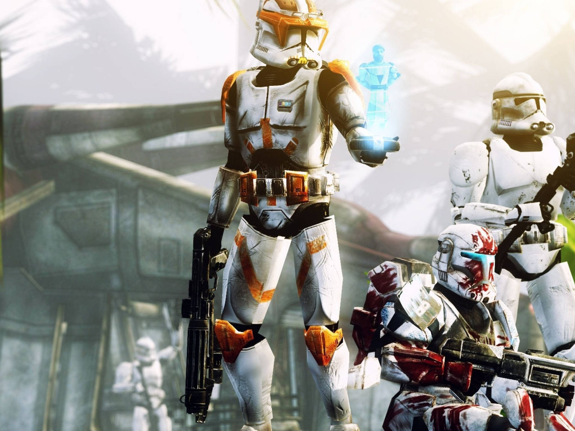 Clone Trooper In Raid 2048 X 1536 Background