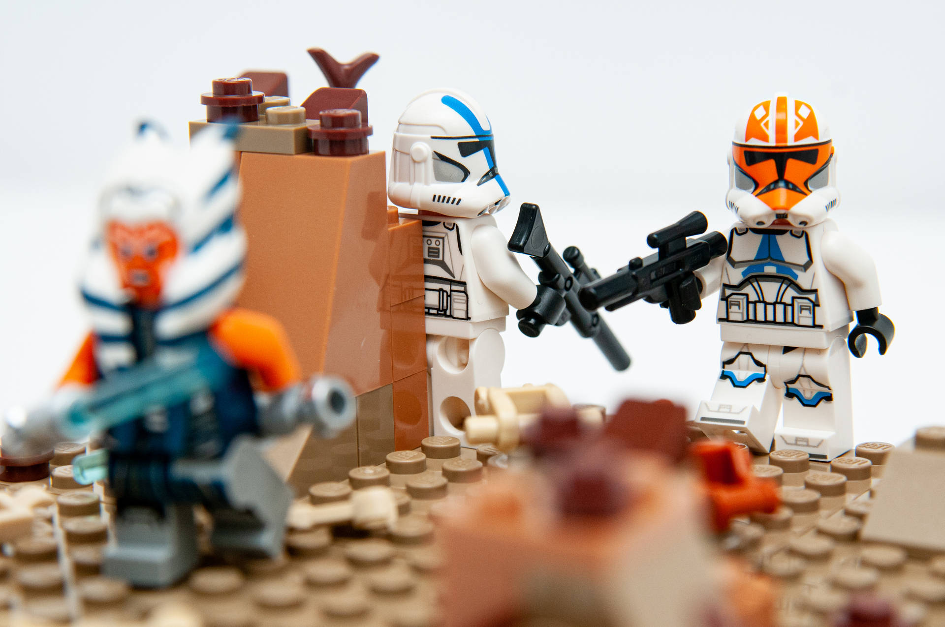 Clone Troopers March Towards Battle Background