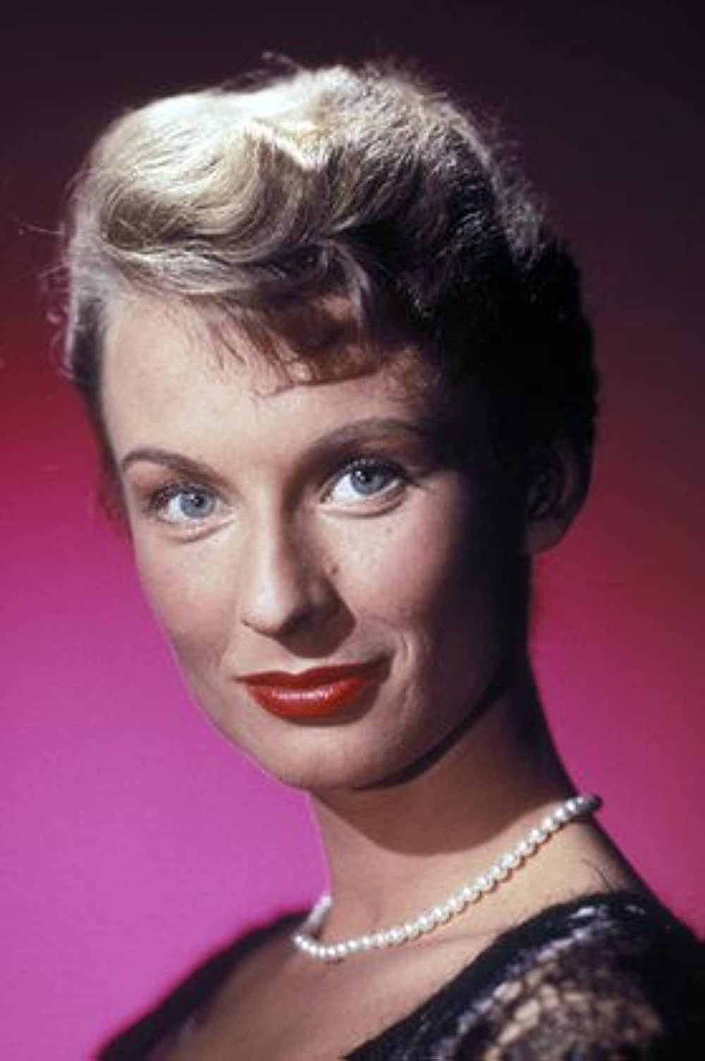 Cloris Leachman 1956 Vintage Colorized Portrait Background