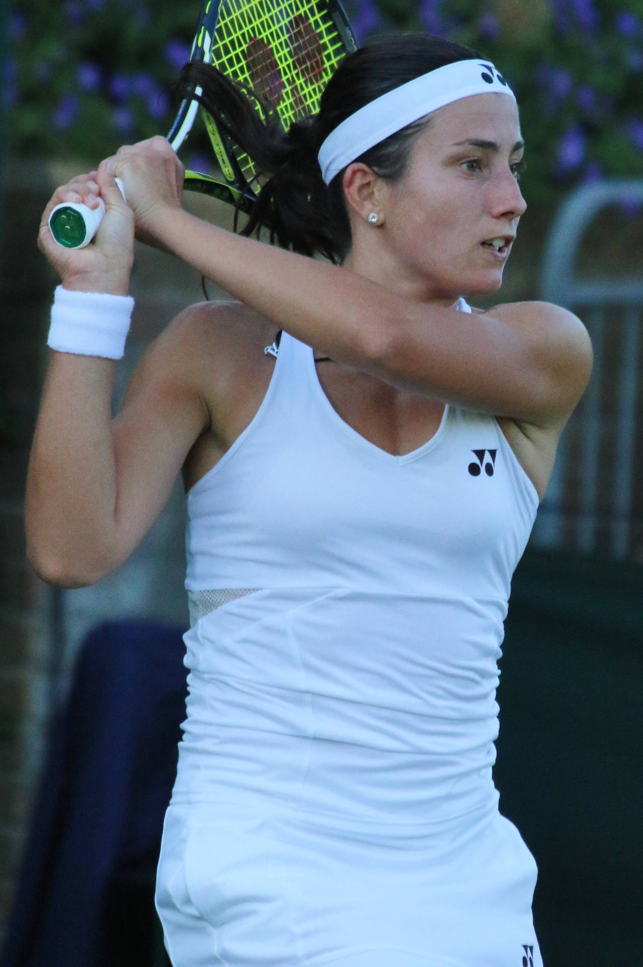 Close-up Anastasija Sevastova Holding Racket