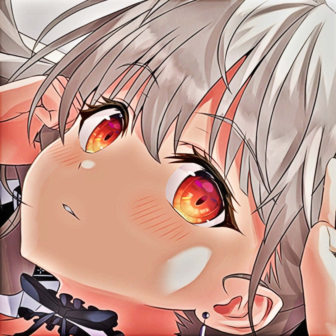 Close Up Anime Eyes Expression Background