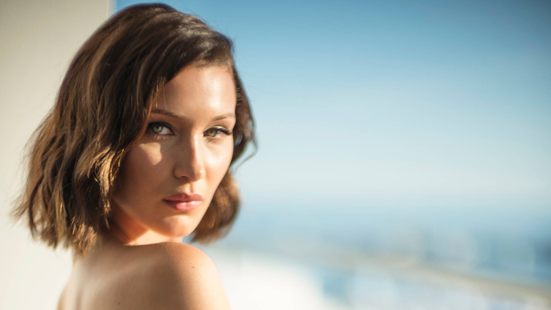 Close-up Bella Hadid Background