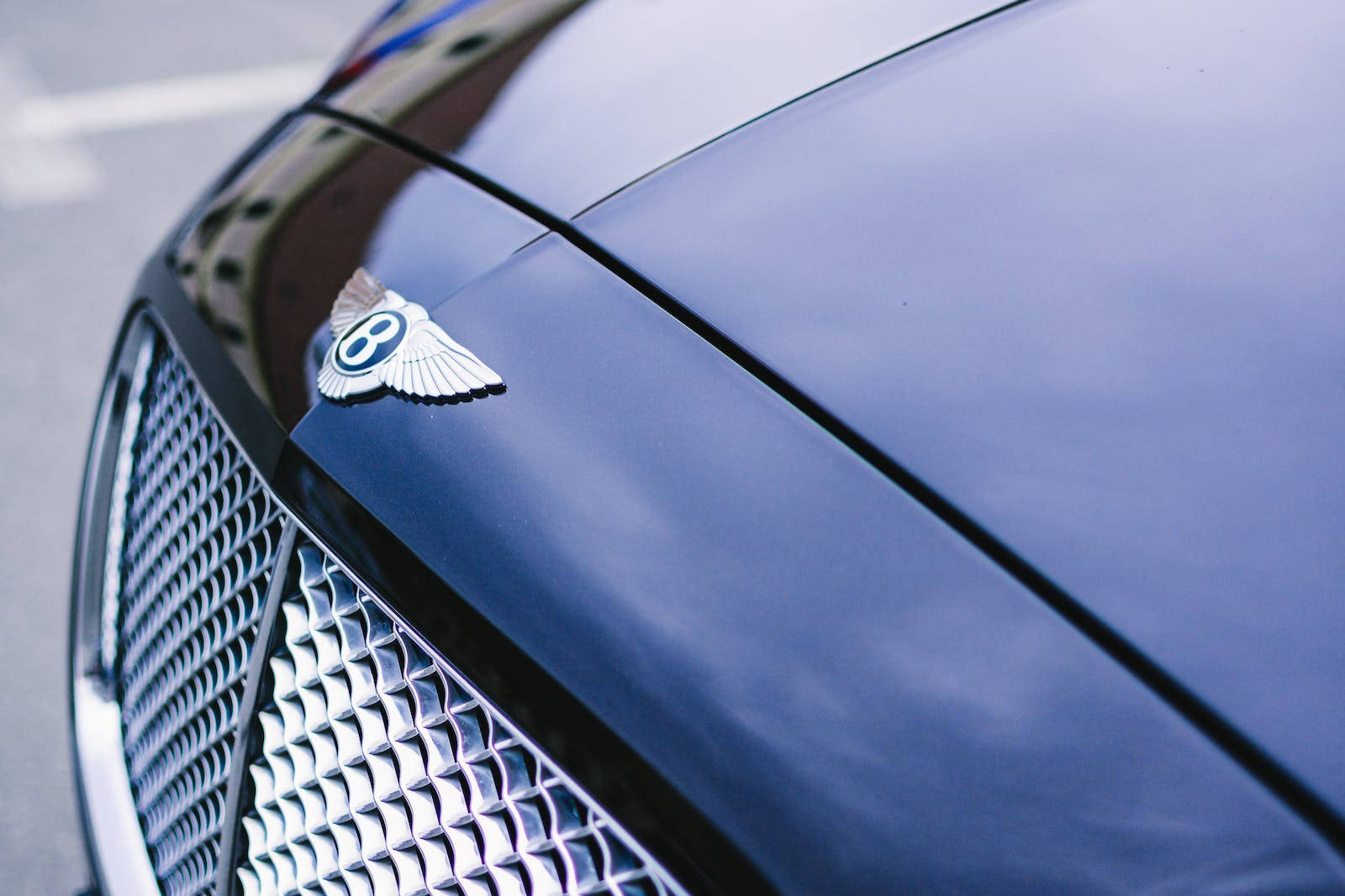 Close-up Bentley Hd Logo Background