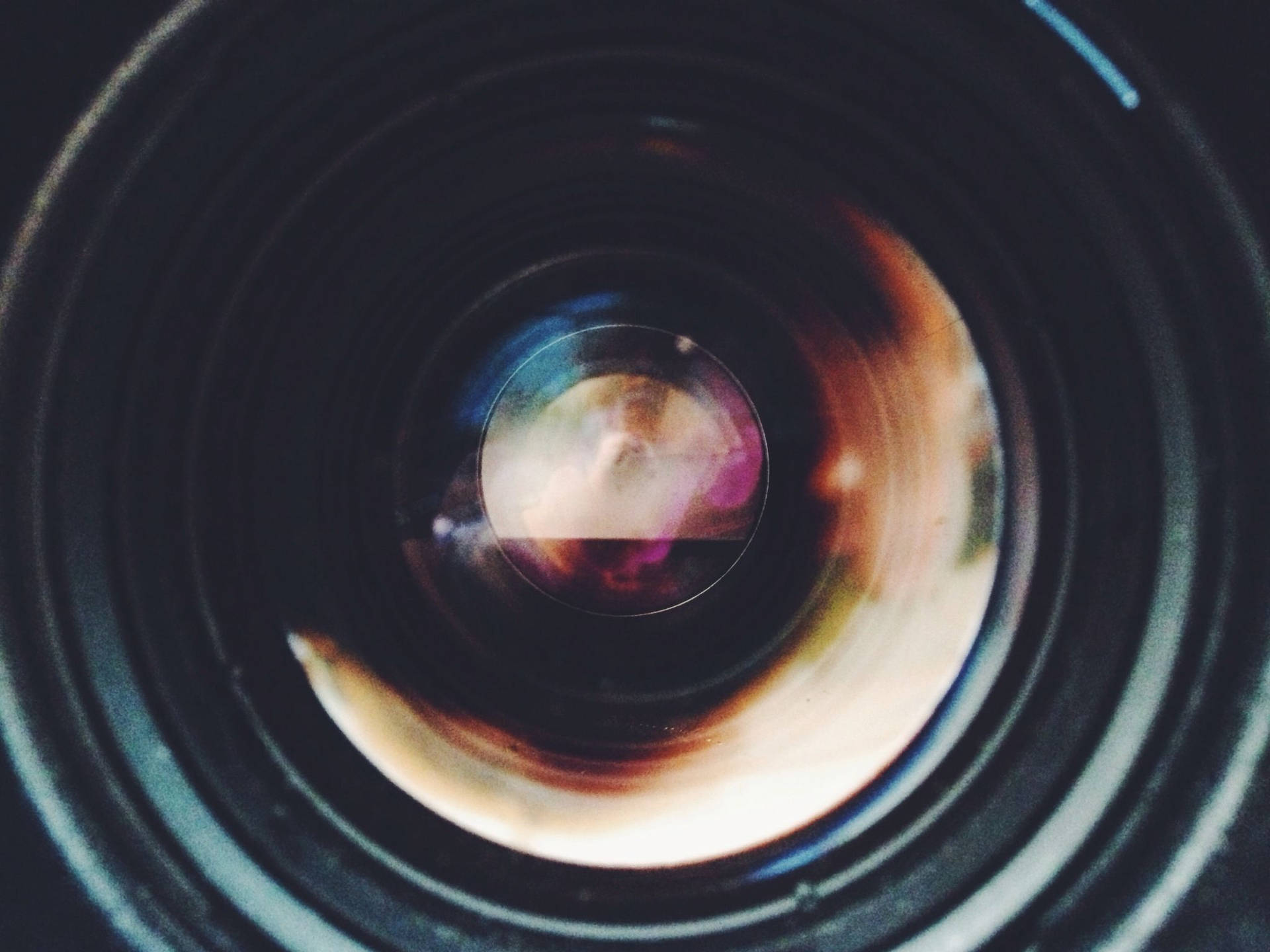 Close-up Camera Lens Background