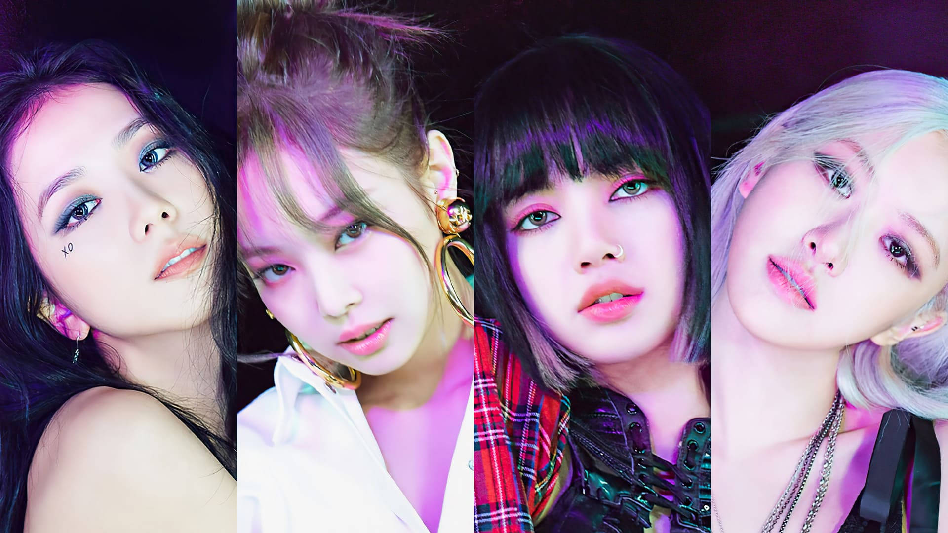 Close-up Collage Blackpink Desktop Background