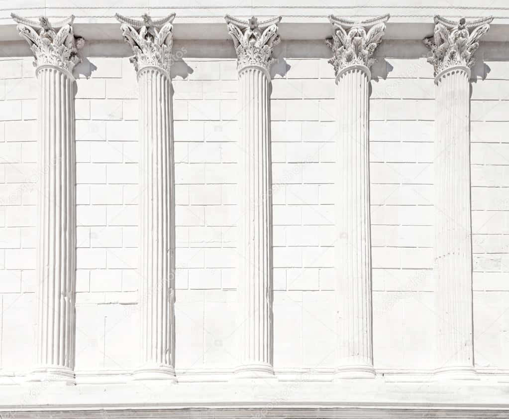 Close-up Detail Of Maison Carrée Wall Panels Background