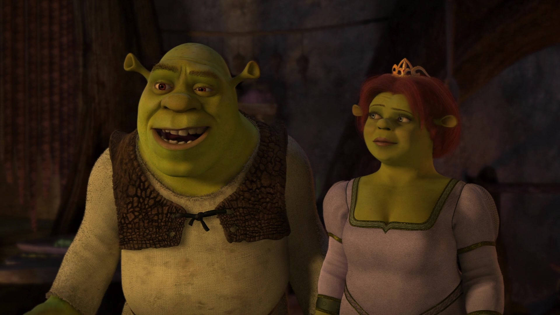 Close-up Fiona And Shrek 2