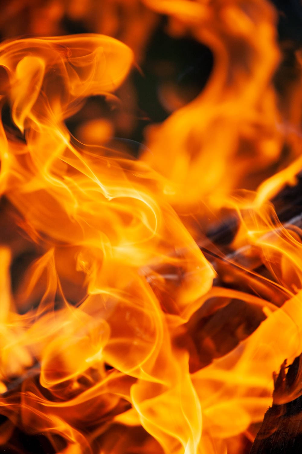 Close-up Fire Background Background