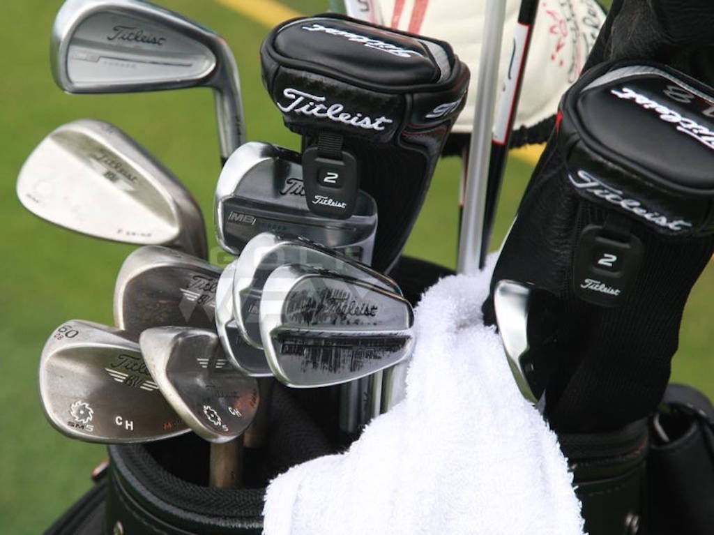 Close-up Golf Clubs Charley Hoffman Background