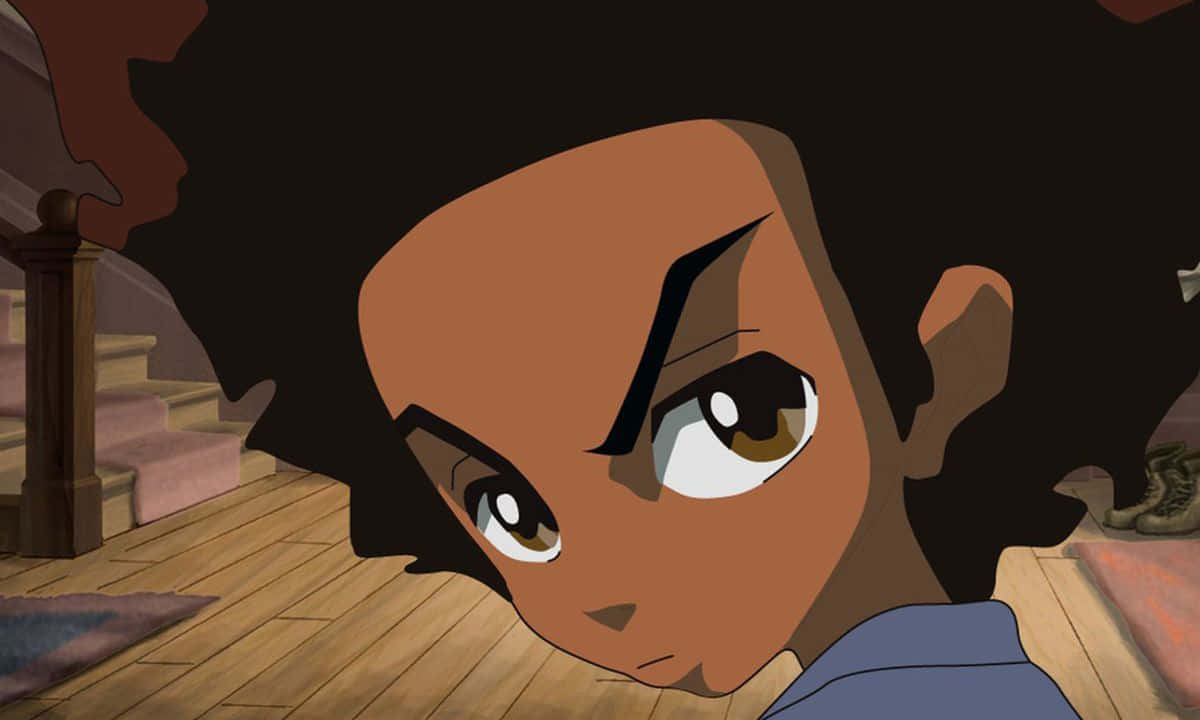 Close-up Huey Boondocks Pfp Background