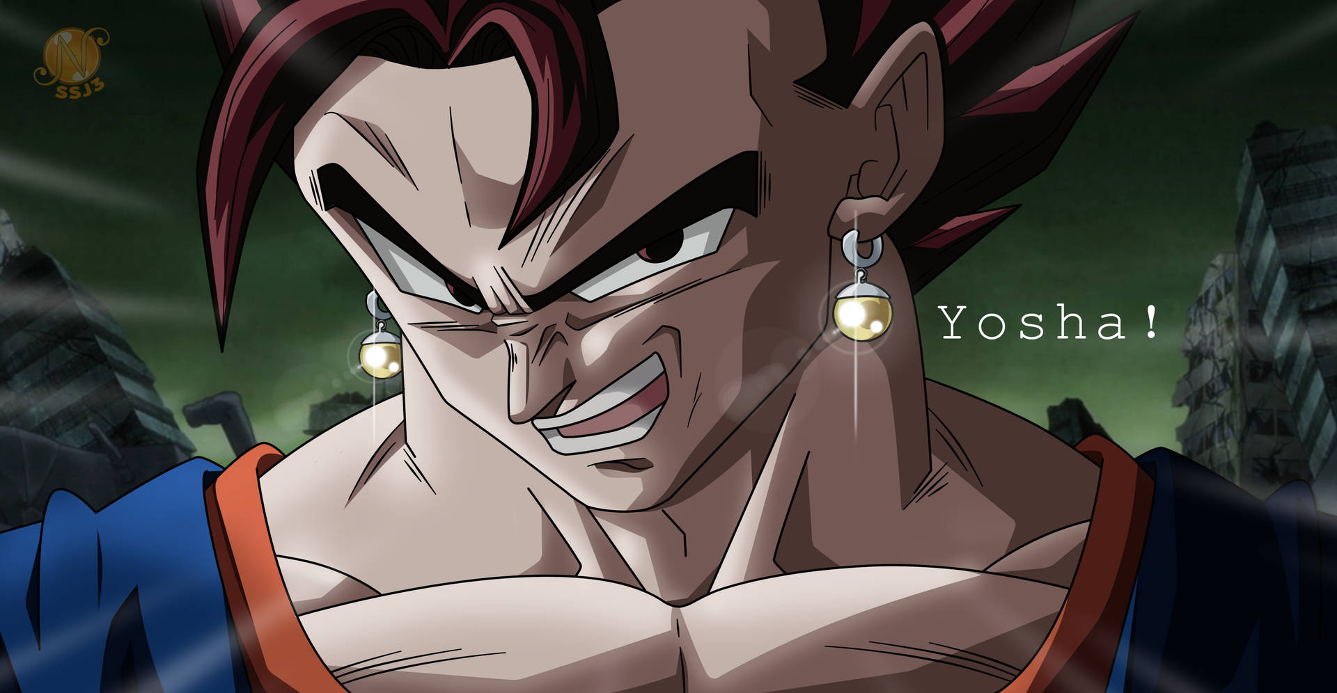 Close-up Image Of Vegito Background