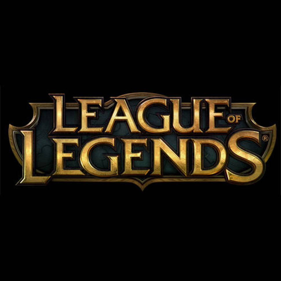 Close Up League Of Legends Logo Background