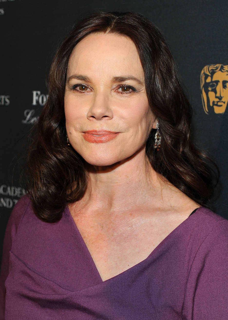 Close-up Look At American Actress Barbara Hershey Background