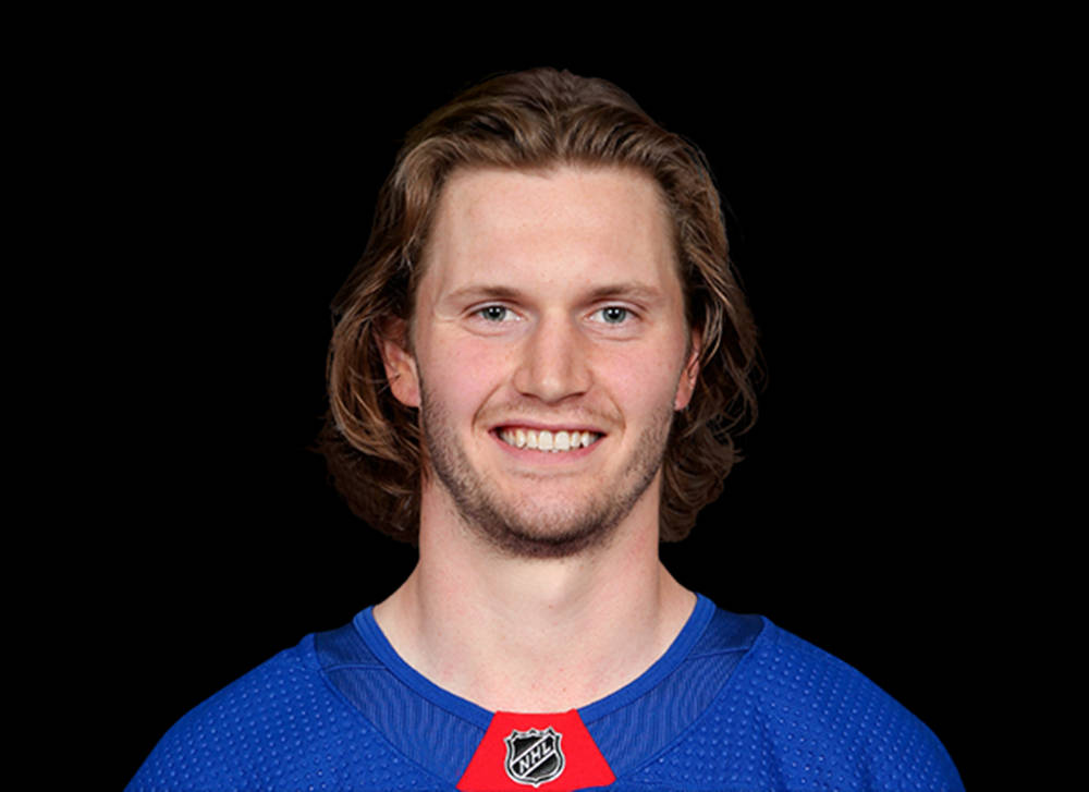 Close Up Look Of Jacob Trouba Smiling At The Camera Background