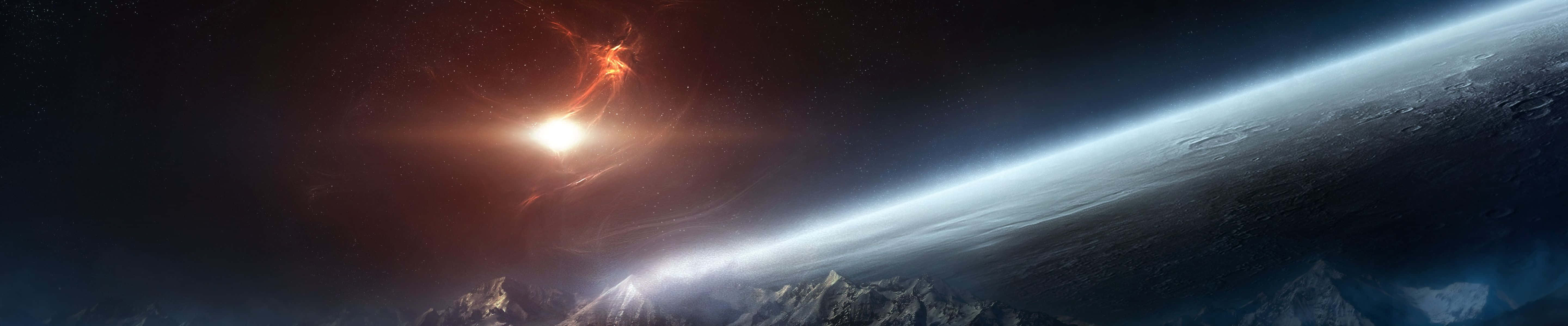 Close-up Of A 4k Monitor Background
